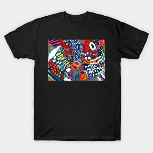 COLORFUL VIBRANT FUN FESTIVE CREATIVE PAINTING - Original Artwork T-Shirt